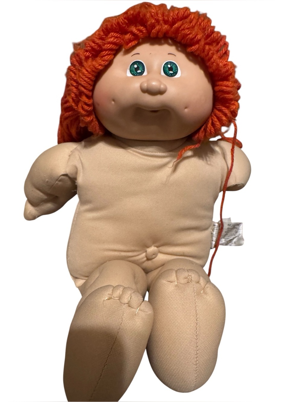 Vintage Cabbage Patch Doll Orange Hair green eyes & dimples